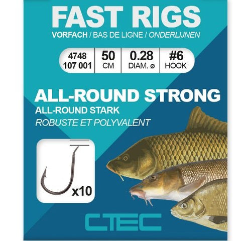 Carlige  LEGATE C-TEC ALLROUND STRONG NR.8 0.26 50CM 10/PAC.