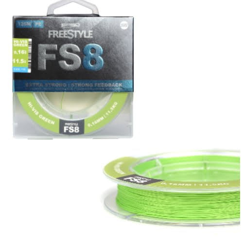 Fir  textil FREESTYE 8 CHARTTREUSE 0.08 MM 125 M 6.5 KG