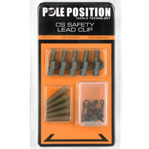 LEADCLIP SET WEED POLE POSITION 5X5PCS