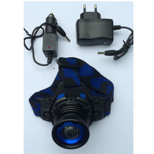 LANTERNA CAP LED ( ACUM. + INCARCATOR PRIZA SI MASINA )