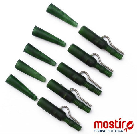 ACCESORII LEAD CLIP INOX +CON SOFT VERDE (5+5 BUC)